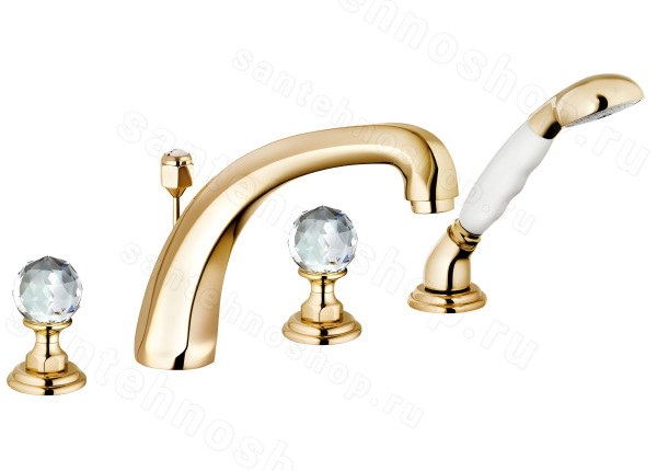 Смеситель для ванны Kludi Adlon 5152445G4, золото, золото