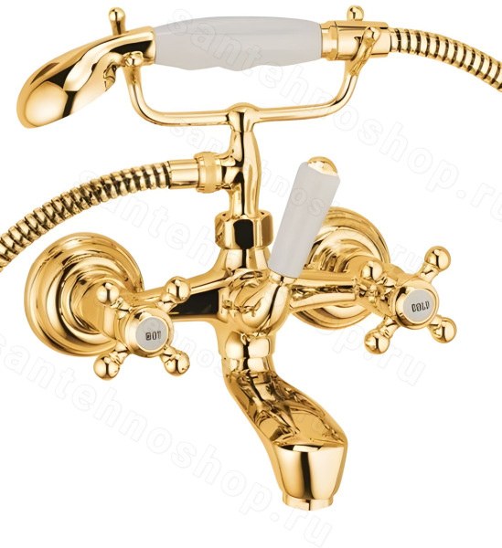 Смеситель для ванны Kludi Adlon 51441452, золото, золото