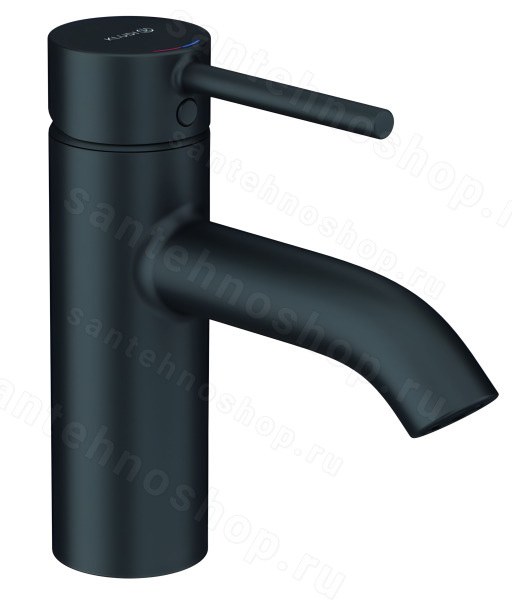 Смеситель для раковины Kludi Bozz 38272397, черный матовый, черный матовый