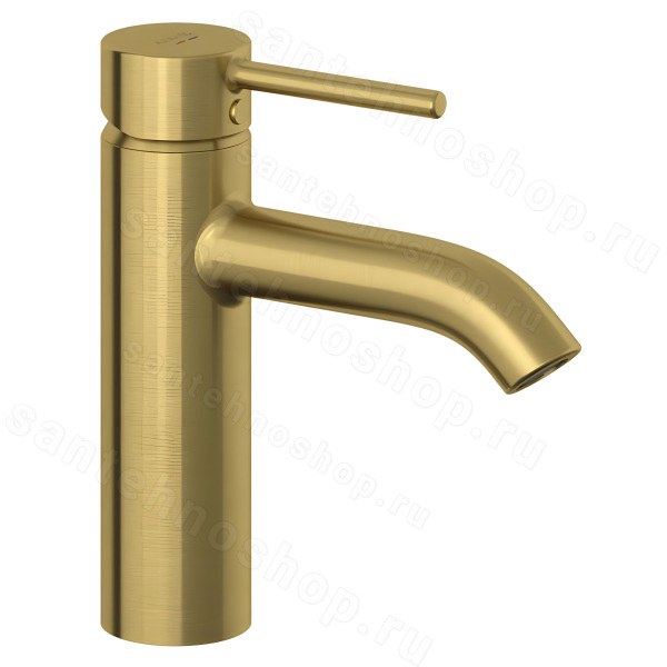 Смеситель для раковины Kludi Bozz 38288N076 с донным клапаном, золото  с донным клапаном, золото