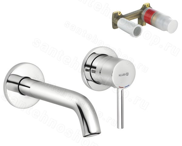 Смеситель для раковины Kludi Bozz Set 382440576S, хром встраиваемый, хром