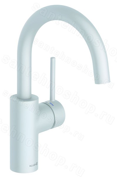 Смеситель для раковины Kludi Bozz 380285376, белый матовый, белый матовый