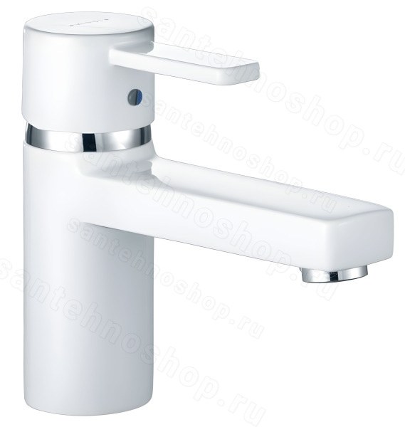 Смеситель для раковины Kludi Zenta 382519175, белый матовый, белый матовый