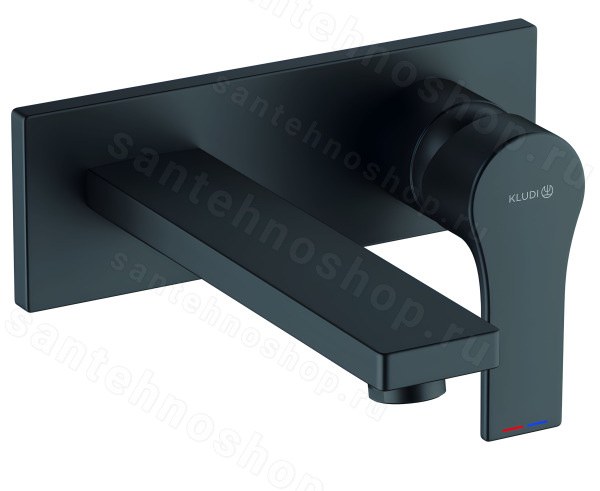 Смеситель для раковины Kludi Zenta SL 482473965, черный матовый встраиваемый, черный матовый