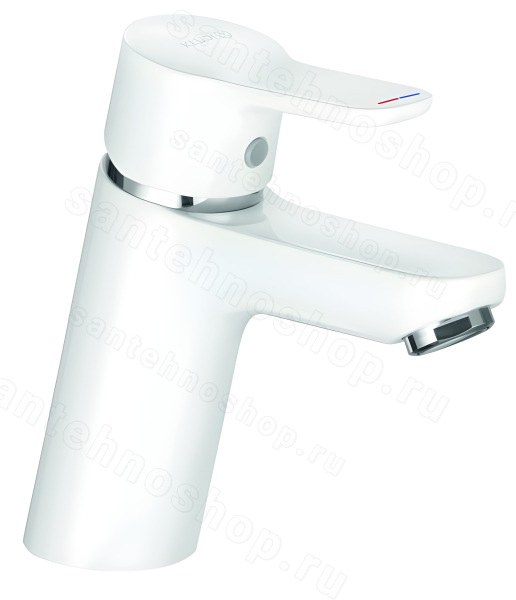 Смеситель для раковины Kludi Pure&Easy 370289165, белый матовый