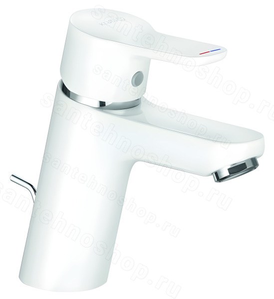 Смеситель для раковины Kludi Pure&Easy 373829165, белый матовый