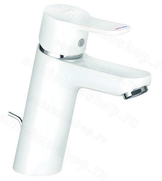 Смеситель для раковины Kludi Pure&Easy 372909165, белый матовый