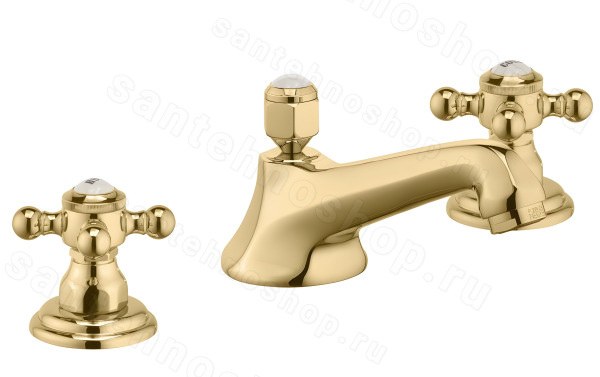 Смеситель для раковины Kludi Adlon 510464520, золото, золото
