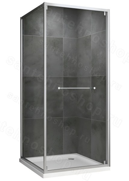 Душевой уголок Abber Schwarzer Diamant AG0A090 90x90, профиль хром 90x90, профиль хром