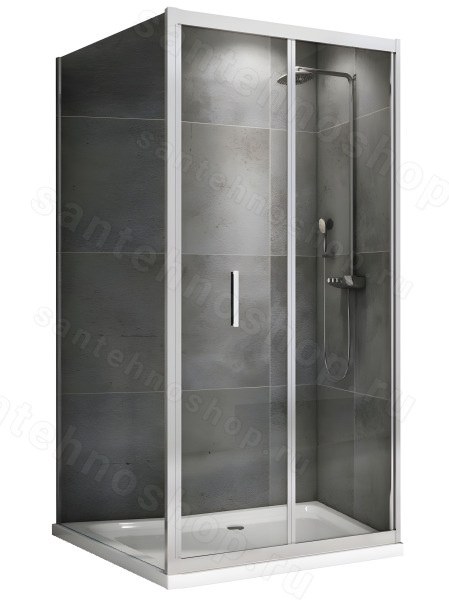 Душевой уголок Abber Sonnenstrand AG07100-S100 100x100, профиль хром 100x100, профиль хром