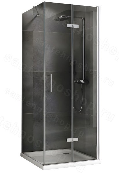 Душевой уголок Abber Zart AG08080P-S81 80x80, профиль хром 80x80, профиль хром