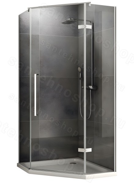 Душевой уголок Abber Ewiges Wasser AG05080 80x80, профиль хром 80x80, профиль хром
