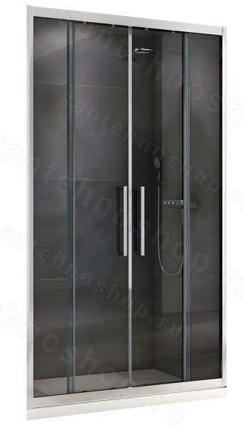 Душевая дверь Abber Schwarzer Diamant AG33150H 150x195,профиль хром 150x195, профиль хром