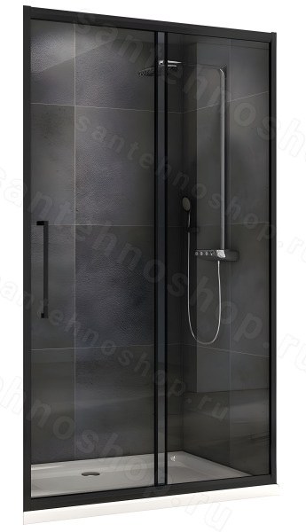 Душевая дверь Abber Schwarzer Diamant AG30150BH 150x195 профиль черный 150x195, профиль черный
