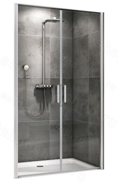 Душевая дверь Abber Sonnenstrand AG04100C 100x195, профиль хром 100x195, профиль хром