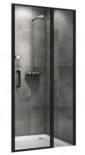 Душевая дверь Abber Sonnenstrand AG04110BS 110x195, профиль черный 110x195, профиль черный