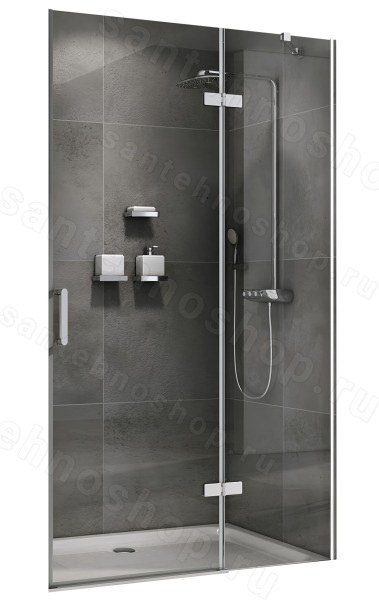 Душевая дверь Abber Zart AG08090 90x195, профиль хром 90x195, профиль хром