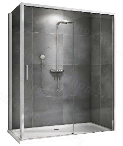 Душевой уголок Abber Komfort AG93120-S102 120x100, профиль хром 120x100, профиль хром