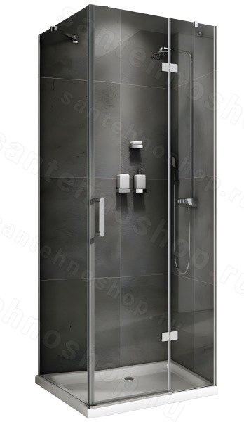 Душевой уголок Abber Zart AG08090-S101 90x100, профиль хром 90x100, профиль хром