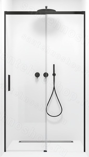 Душевая дверь Radaway Idea Black DWJ 100 R, профиль черный, профиль черный