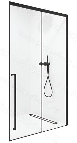 Душевая дверь Timo TDSS-120/13C-8L 120x200, профиль никель 120x200, профиль никель