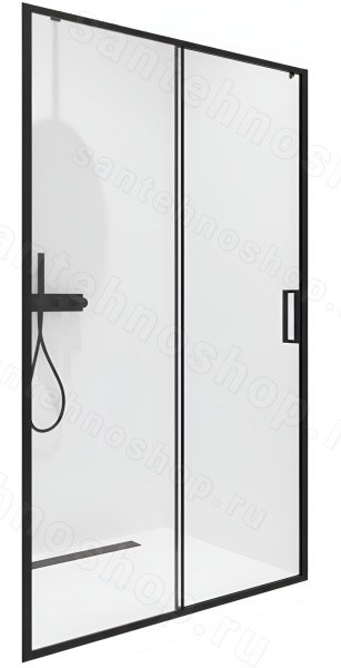 Душевая дверь Timo TD-120/03C-6 120x195, профиль черный 120x195, профиль черный
