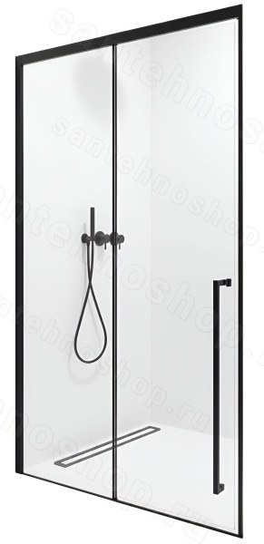 Душевая дверь Timo TDSS-130/03C-8R 130x200, профиль черный 130x200, профиль черный