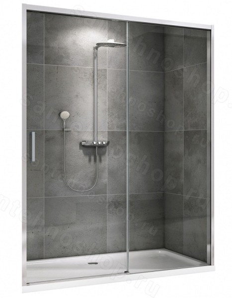Душевая дверь Abber Komfort AG93150 150x200, профиль хром 150x200, профиль хром