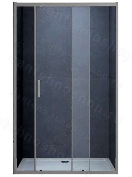 Душевая дверь Vincea Alpha VDS-3AL110CLGM 110x190 110x190, профиль вороненая сталь