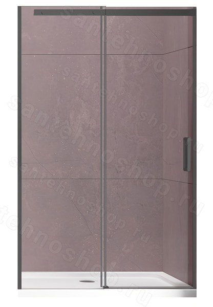 Душевая дверь Vincea Dice VDS-4D150CLGM 150x200 150x200, профиль вороненая сталь