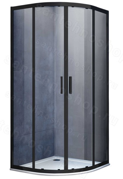 Душевой уголок Vincea Alpha VSQ-3AL800CLB 80x80, профиль черный 80x80, профиль черный