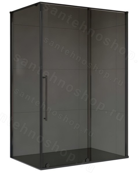 Душевой уголок Vincea Arno VSR-1A9012CGB 120x90, профиль черный 120x90, профиль черный