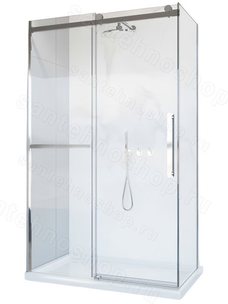 Душевой уголок Vincea Como Soft VSR-1CS9015CL 150x90, профиль хром 150x90, профиль хром