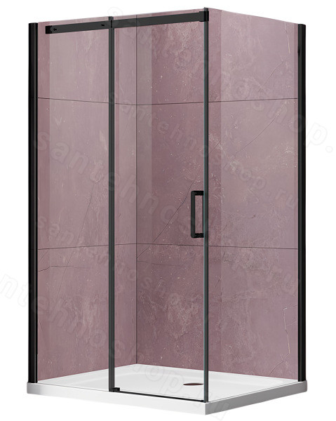 Душевой уголок Vincea Dice VSR-4D8016CLB 160x80, профиль черный 160x80, профиль черный