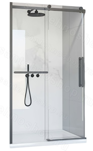 Душевая дверь Vincea Como Soft VDS-1CS120CLGM 120x195 120x195, профиль вороненая сталь