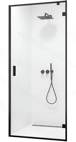 Душевая дверь WasserKraft Elbe 74P04 90x200, профиль черный