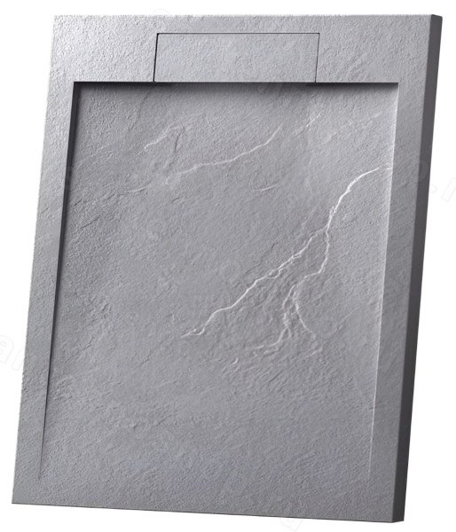 Душевой поддон Vincea VST-4SRL8010G 100x80 из искусственного камня 100x80 из искусственного камня, серый