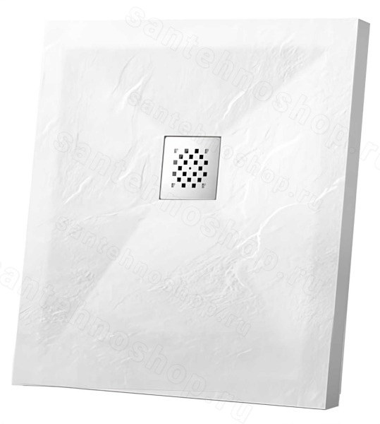 Душевой поддон Vincea VST-4SR8080W 8x80 из искусственного камня  80x80 из искусственного камня, матовый белый