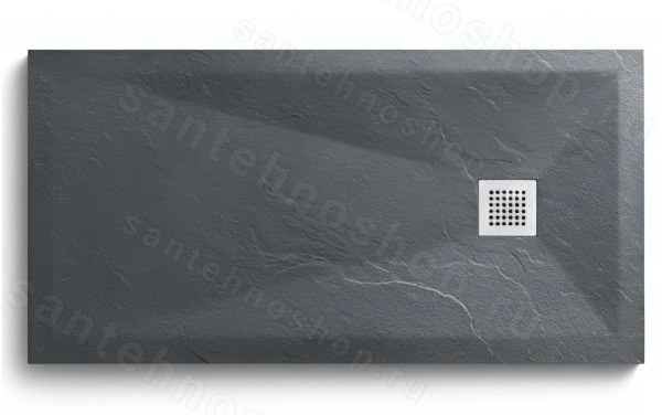 Душевой поддон Vincea VST-4SR9013A 130x90 из искусственного камня 130x90 из искусственного камня, антрацит