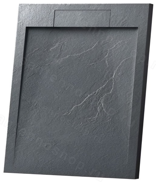 Душевой поддон Vincea VST-4SRL8010A 100x80 из искусственного камня 100x80 из искусственного камня, антрацит