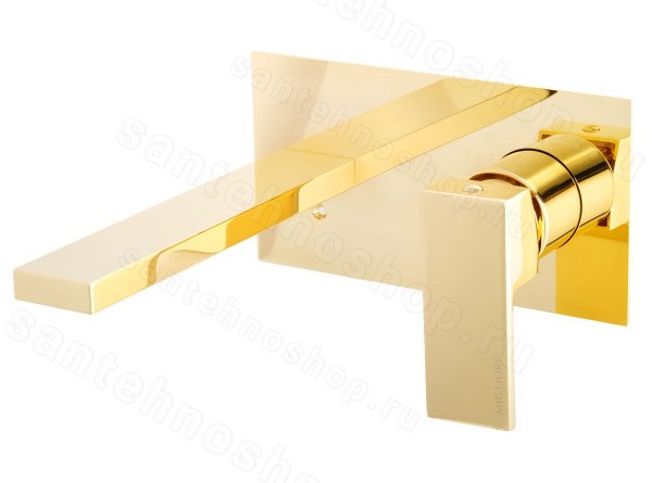 Встраиваемый смеситель для раковины Migliore Kvant Gold 25396, золото, золото