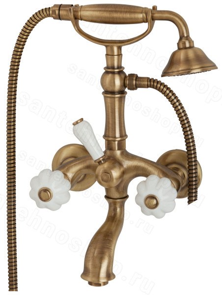 Смеситель для ванны с душем Migliore Olivia 18996, бронза, бронза