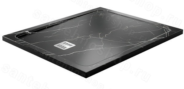 Душевой поддон WasserKraft Neime 19T10 120x100 из искусственного камня,черный 120x100 из искусственного камня, черный