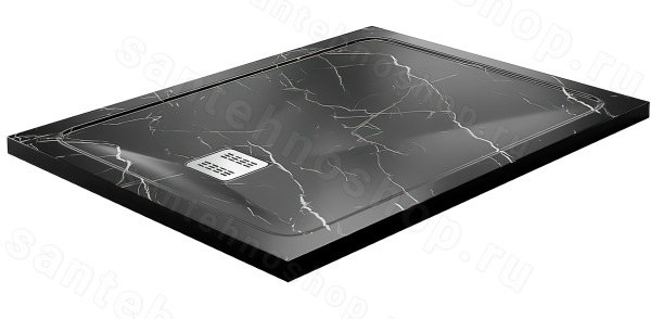 Душевой поддон WasserKraft Neime 19T07 120x90 из искусственного камня,черный 120x90 из искусственного камня, черный