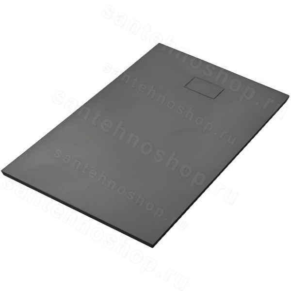 Душевой поддон WasserKraft Elbe 74T36 140x90 стеклопластик, черный 140x90 стеклопластик, черный