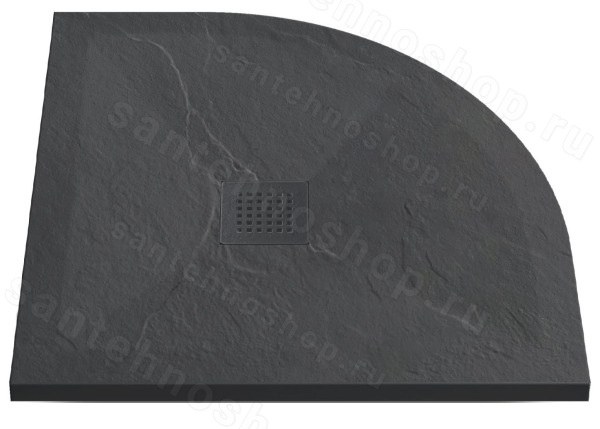Душевой поддон Vincea VST-4SQ8080A 80x80 из искусственного камня 80x80 из искусственного камня, антрацит