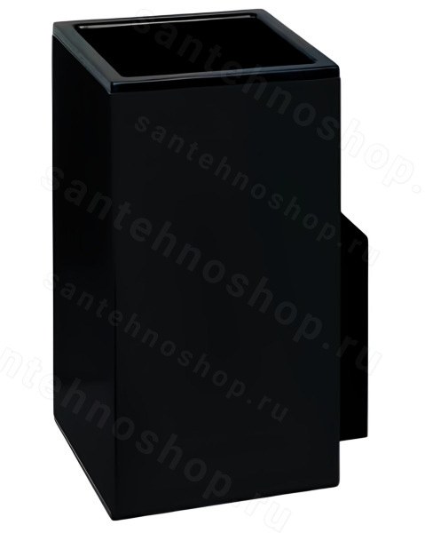 Стакан настенный Colombo MiniQ B5002.NM, черный матовый, черный матовый