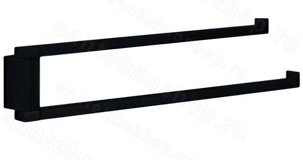 Полотенцедержатель Colombo MiniQ B5012.NM поворотный, черный матовый поворотный, черный матовый