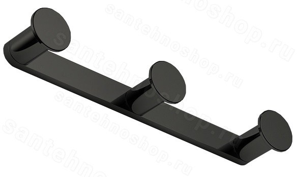 Крючок тройной Colombo Mini CD117.GM, графит матовый, графит матовый