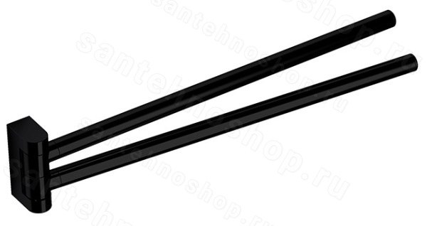 Полотенцедержатель Colombo Mini B4012.NM поворотный, черный матовый поворотный, черный матовый